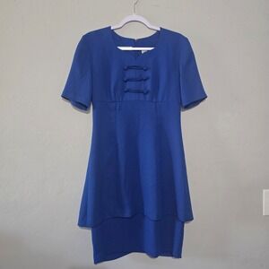 CHAUS Vintage Dress Blue‎ 6